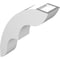 Ekena Millwork 3-in. W x 10-in. D x 14-in. H Ozark Architectural Grade PVC Knee Brace BRCP03X10X14OZK - alternate 6